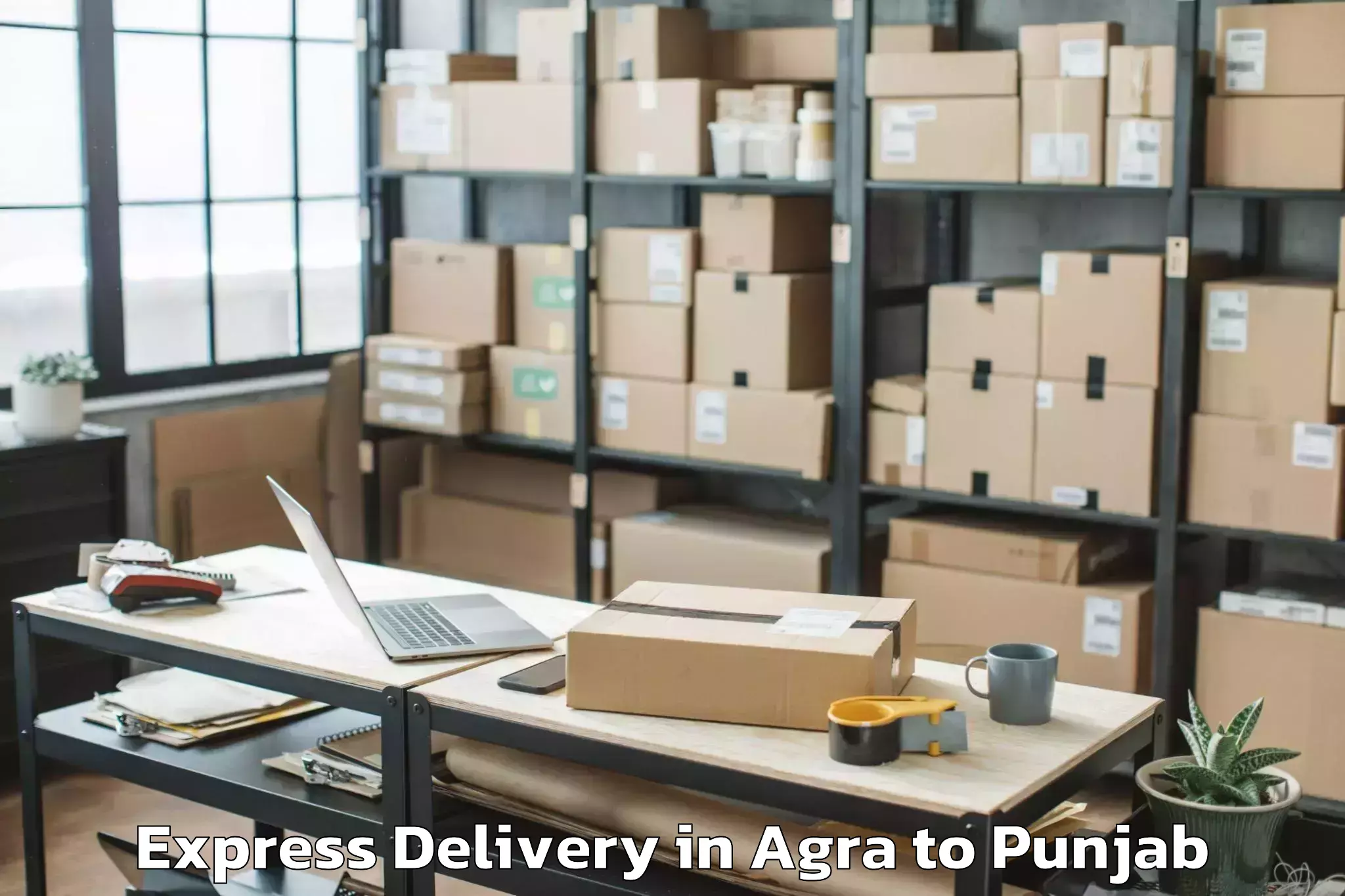 Top Agra to Dhilwan Express Delivery Available